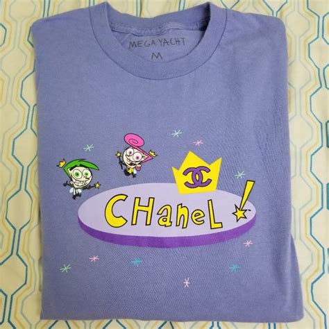 fairly oddparents chanel shirt|New Mega Yacht Chanel Fairly OddParents Tee Size M .